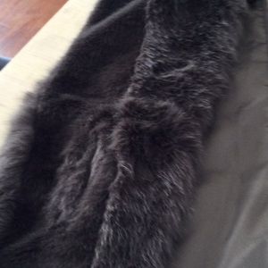 Banana republic faux fur scarf.